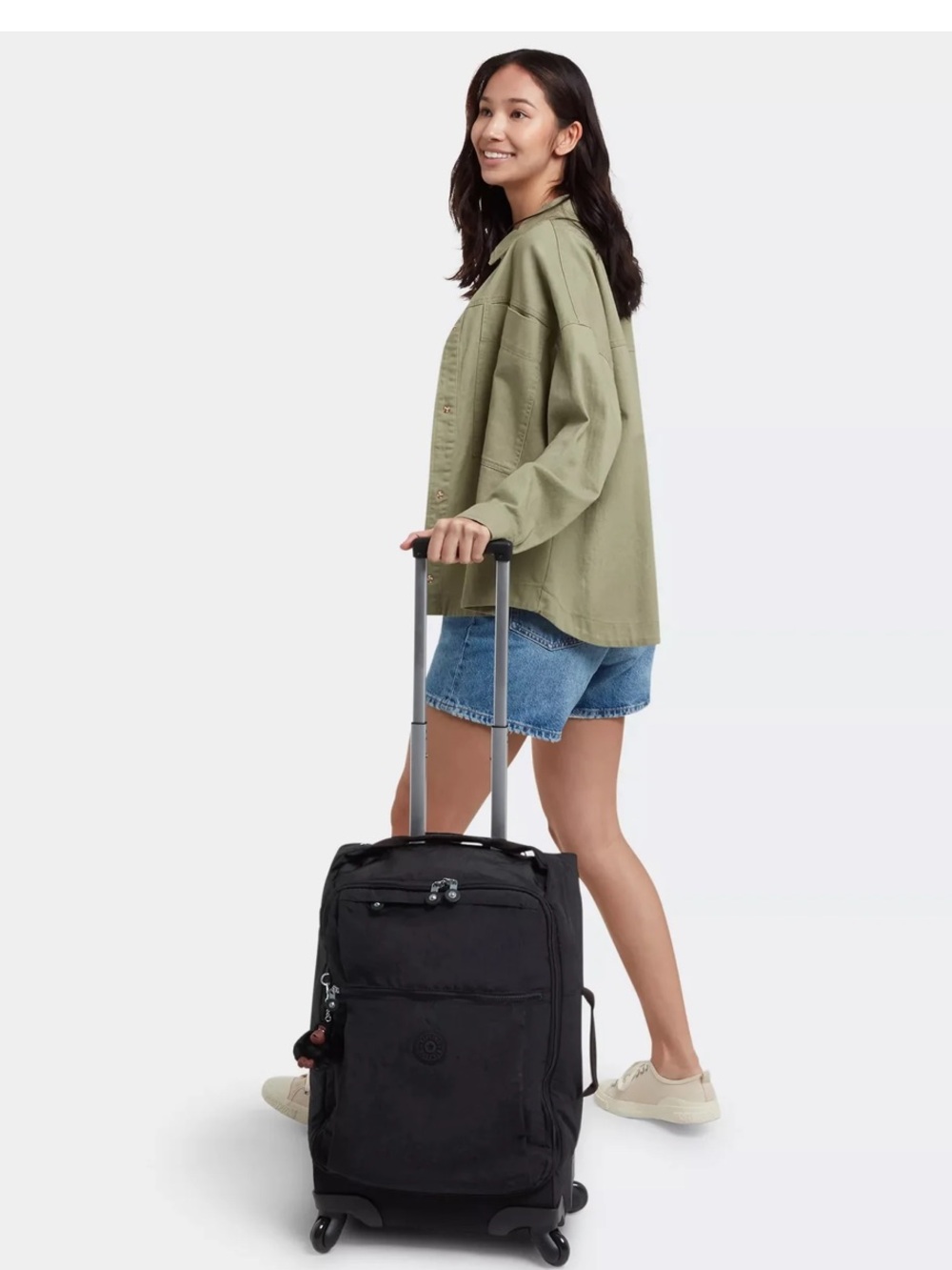 Gray kipling darcey Rolling Travel Carry-On Bag